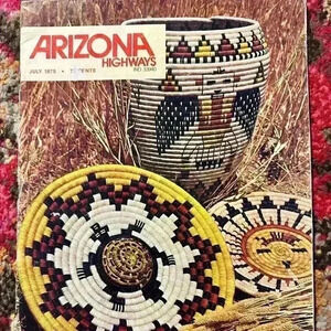 ARIZONA HIGHWAYS JULY 1975 English, Monthly NATIVE AMERICAN BASKETRY.
